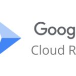 Logo do Google Cloud Run com símbolo em azul e texto ao lado.