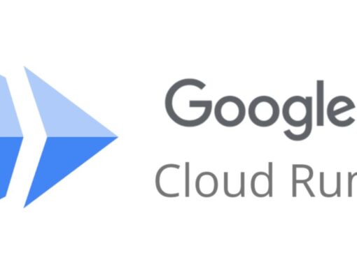 Logo do Google Cloud Run com símbolo em azul e texto ao lado.