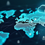 Mapa digital com conexão em nuvem